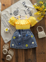 Cross-border exclusive three-piece set including a collared plaid shirt, a camisole vest, and heavy-duty washed denim jeans with fringed edges