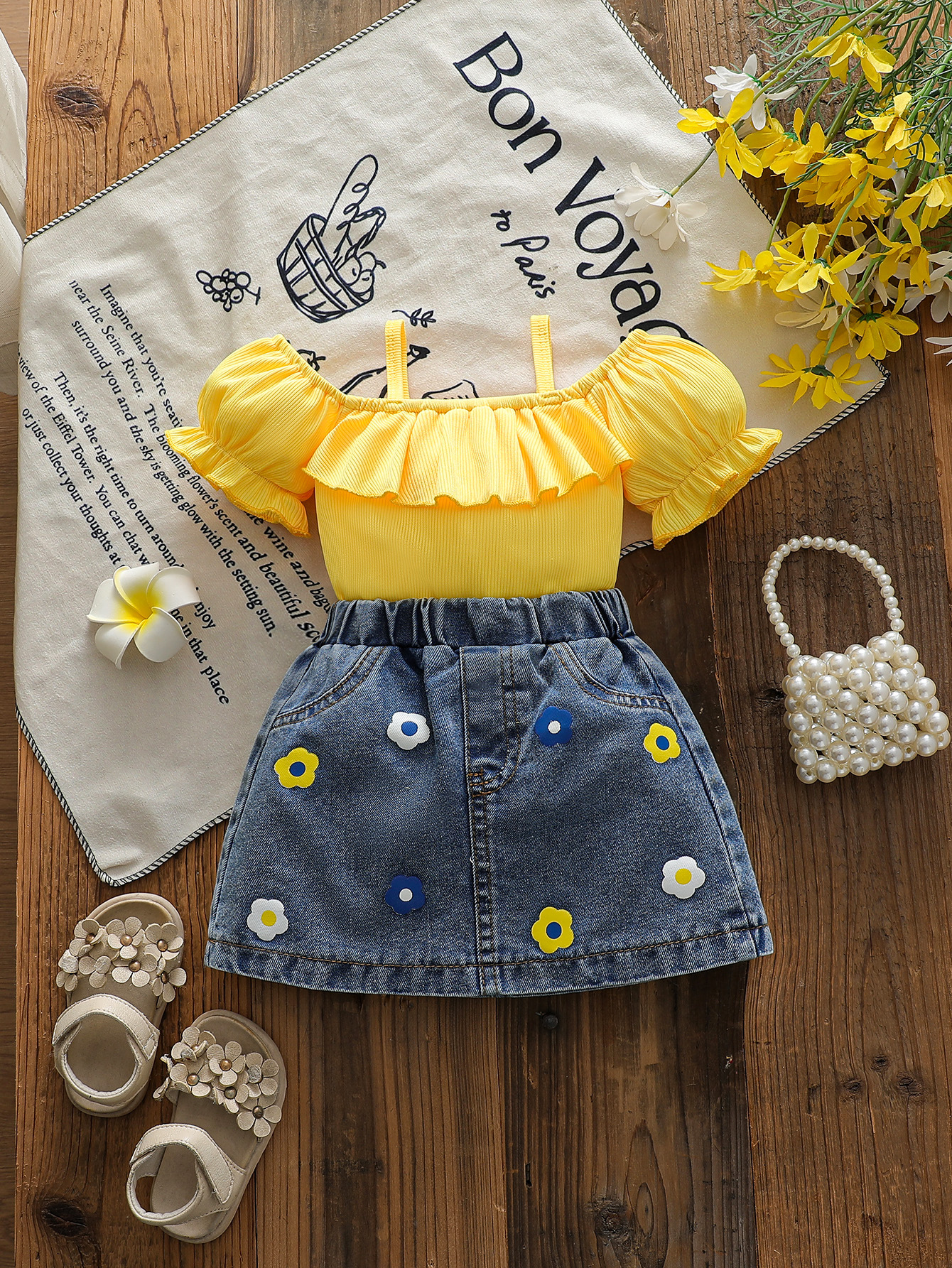 O1CN01IQKN951evpEpU4tpk_2360553934-0-cib-1-1.jpg Cross-border exclusive three-piece set including a collared plaid shirt, a camisole vest, and heavy-duty washed denim jeans with fringed edges - Image 1