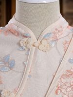 Cross-border traditional Chinese style girls' floral princess dress (with bag) - Image 3