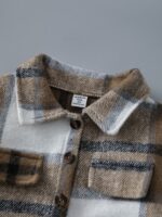 New autumn cross-border girls' woolen turtleneck shirt, camisole, denim vest, heavy-washed denim jeans three-piece set - Image 3