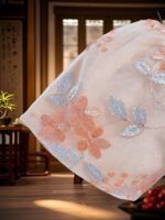 Cross-border traditional Chinese style girls' floral princess dress (with bag) - Image 2